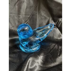 Vintage Bluebird of Happiness Art Glass Signed Ron Ray 1998 Approx 2.5" x 3.75"